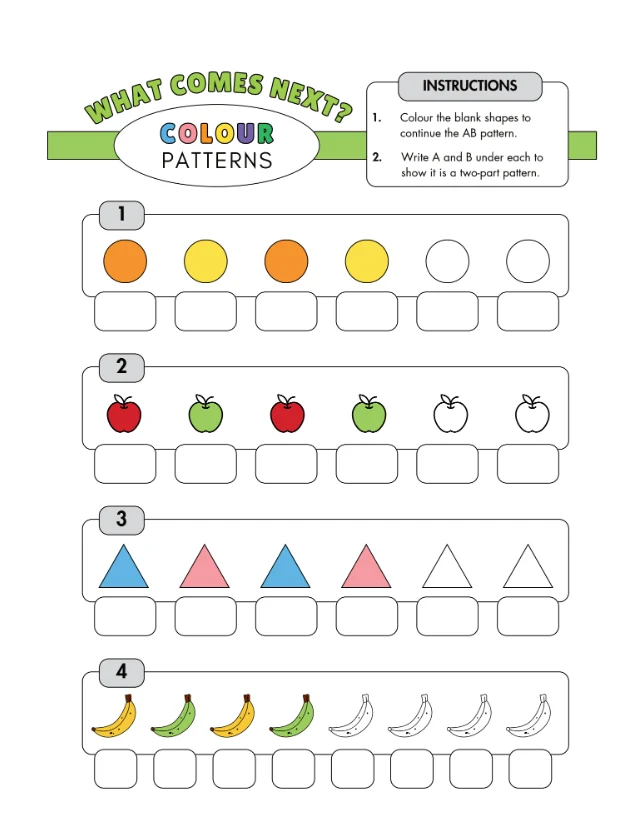 Kindergarten Pattern Workbook - Image 3